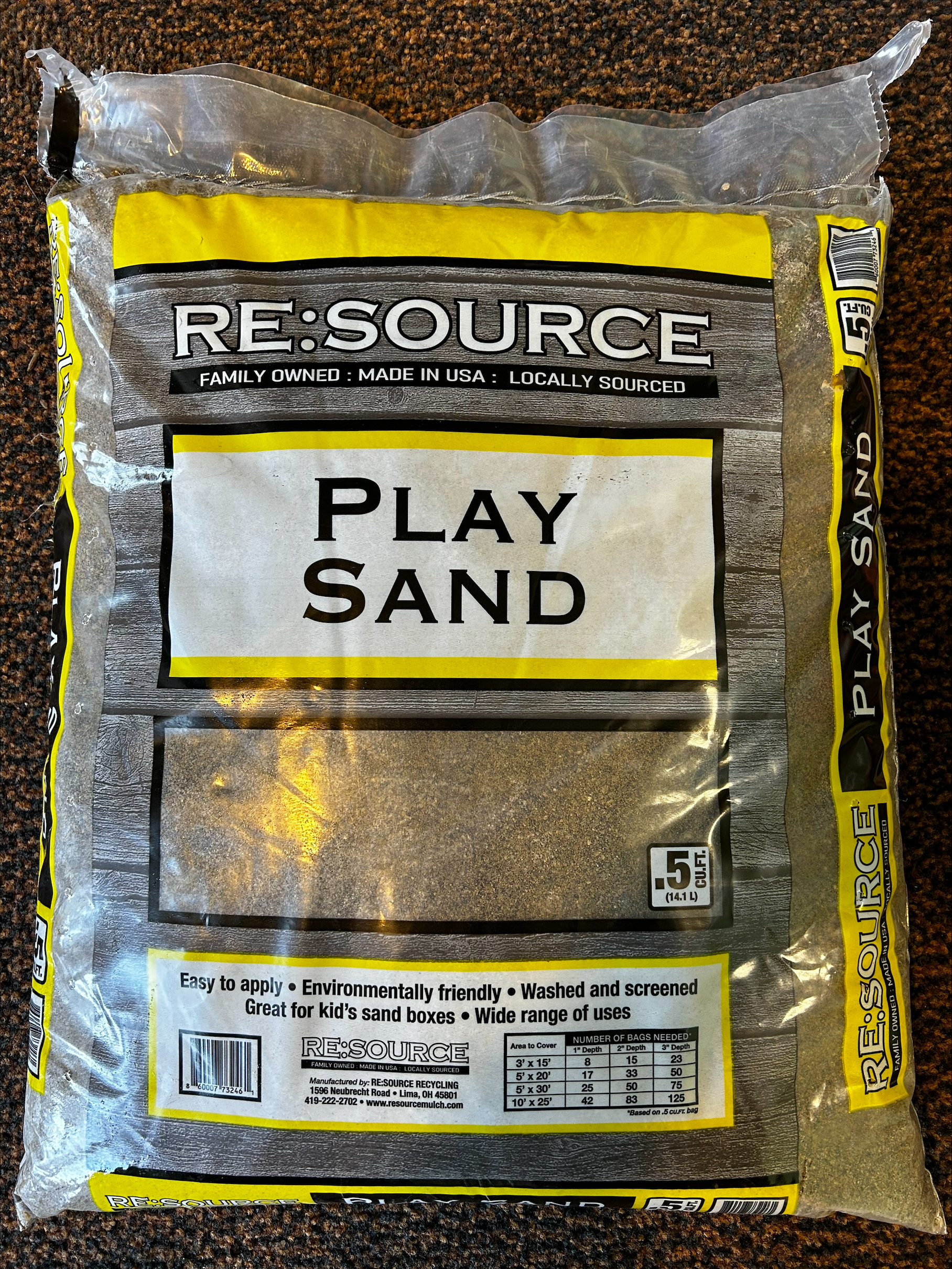 Play sand .5cf bag  Kurtz Bros - Central Ohio LLC
